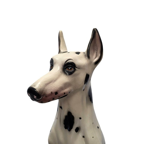 Image 1 of Grote Italiaanse vintage keramiek Harlekijn dog, jaren 70/80