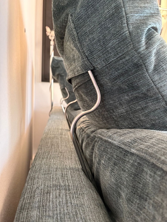 Image 1 of BW Bielefelder Werkstätten – Handmade Designer Sofa in Velvet with Ottoman