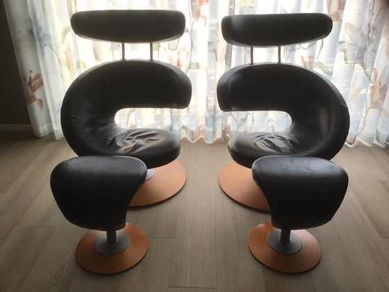 Image 1 of 2x Stokke Varier Peel with footrest.