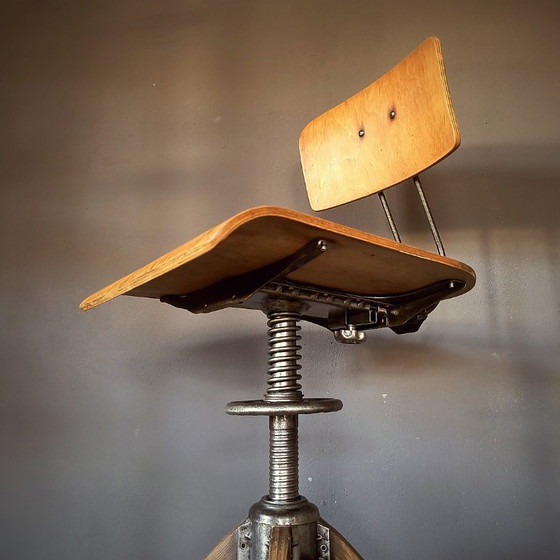 Image 1 of Atelier de chaises pivotantes Rowac Bemefa, style Bauhaus industriel
