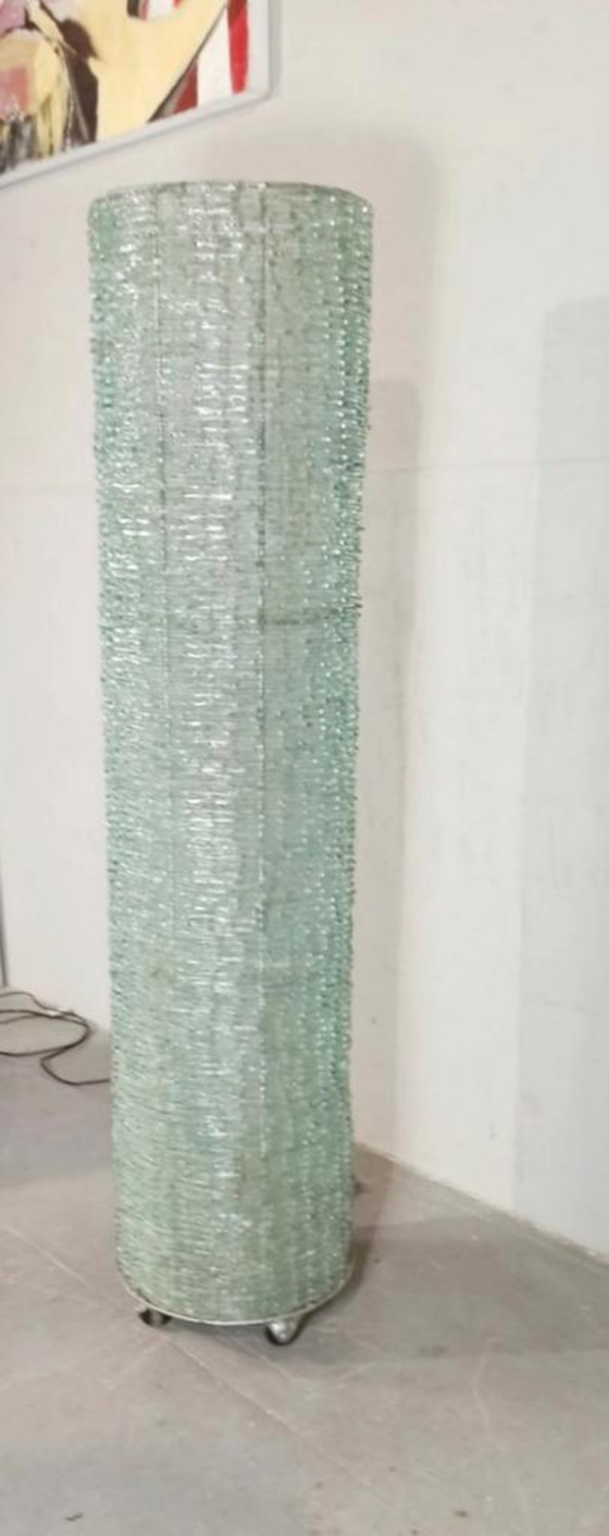 Image 1 of lampadaire vintage en verre