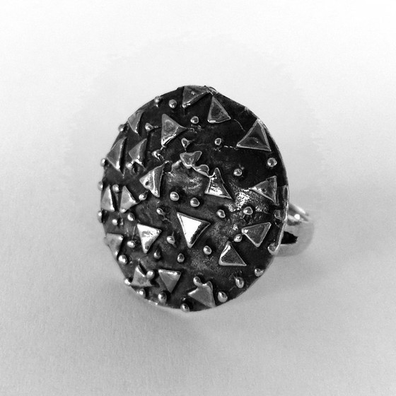 Image 1 of Anello in argento massiccio - Misura 18 o 57