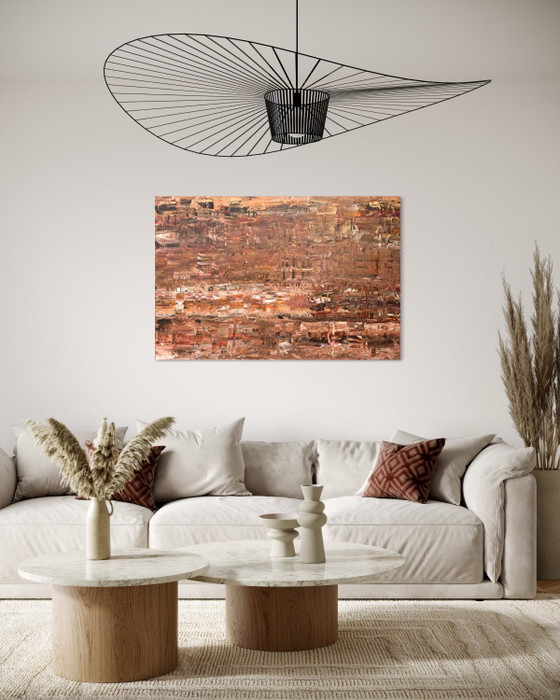 Earth and Bronze 150x100 cm LINEN – Paintings & Drawings, Canvas (photo 3 of 9)