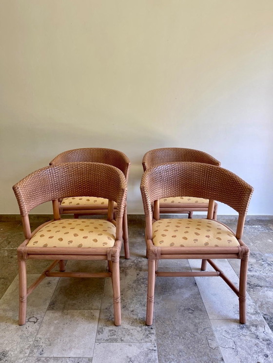Image 1 of 4x Chaises Vintage Gasparucci Italio