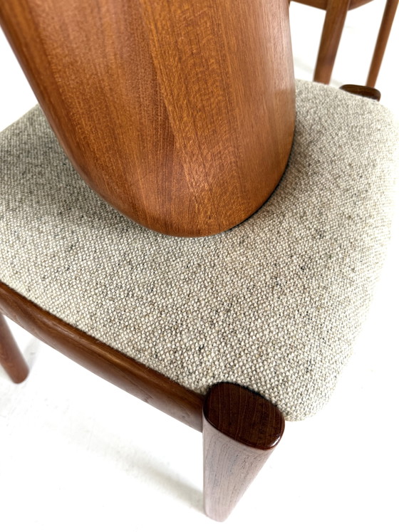 Image 1 of 6x vintage 'Morten chair', Koefoefs Hornslet '70