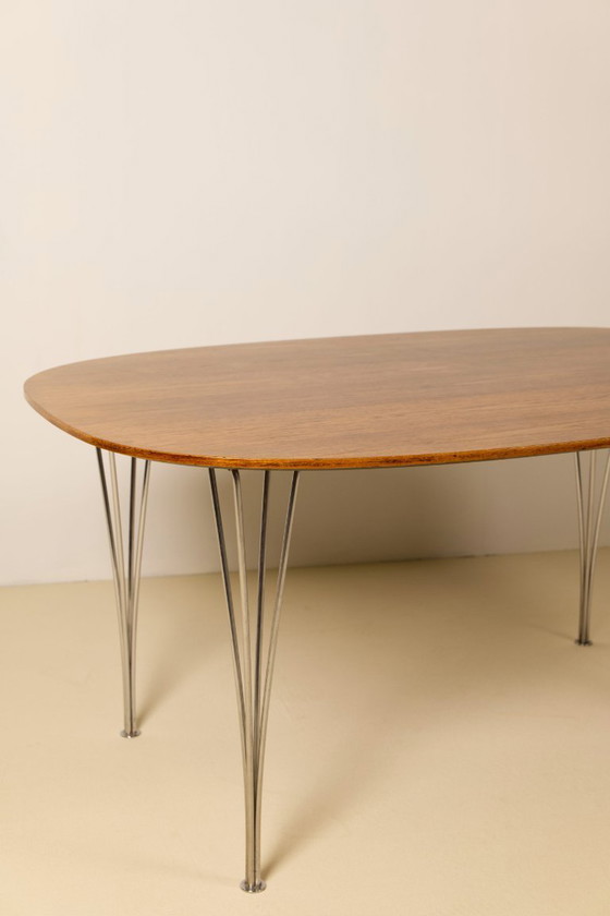 Image 1 of Piet Hein & Bruno Mathsson Superellipse Dining Table, 1970's, Fritz Hansen