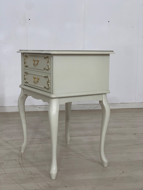 Image 1 of Chippendale chest of drawers bedside table side table shelf