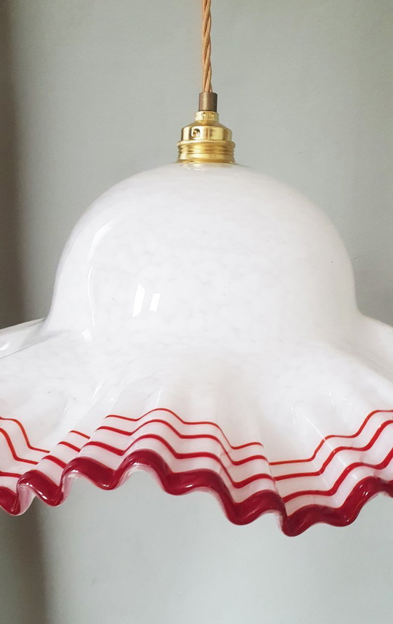 Image 1 of Grande paralume vintage in vetro di Murano - (presumibilmente) De Majo, Italia