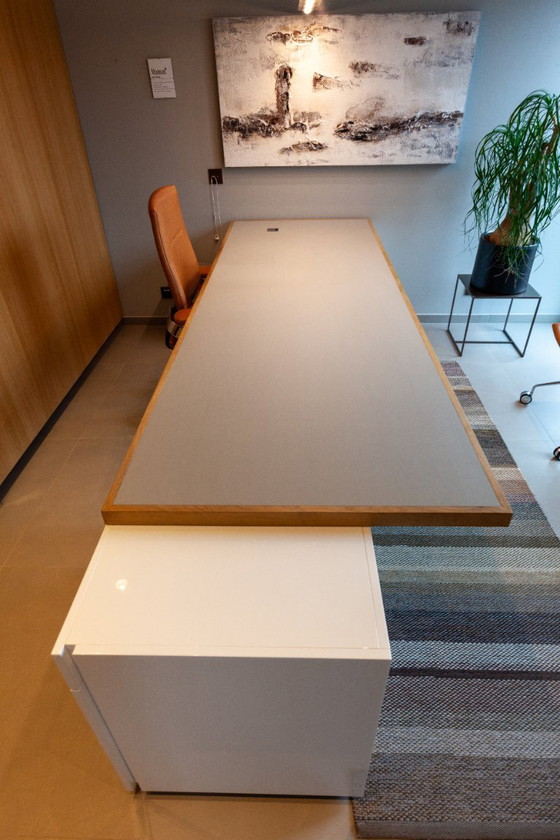 Image 1 of Designer desk, double workstation with integrated storage