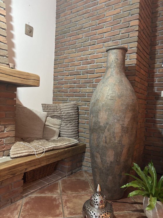 Image 1 of Maceta decorativa XXL estilo terracota - 148cm