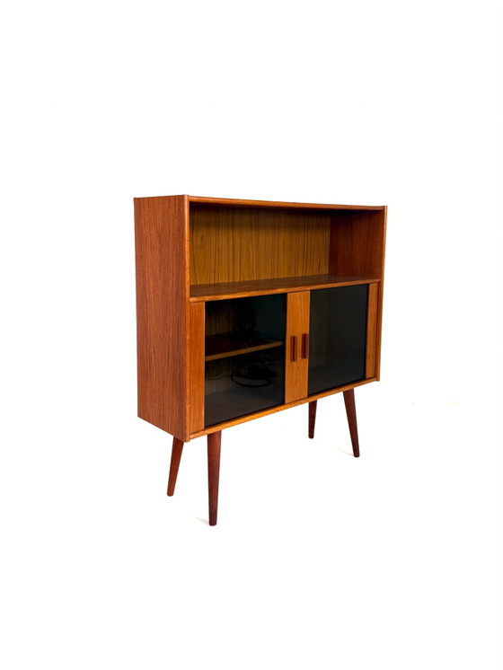 Librerie vintage danesi in teak anni '70, Legno, Vetro, Marrone (foto 5 di 10)