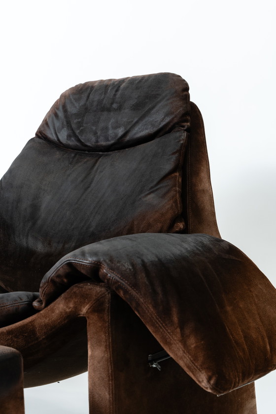 Image 1 of Saporiti Italia P60 armchair with ottoman Vittorio Introini