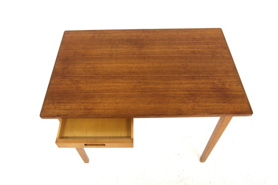 Bureau Scandinave Vintage en Teck, Sweden, 1960, Bureaux, Scandinavian (photo 3 sur 7)