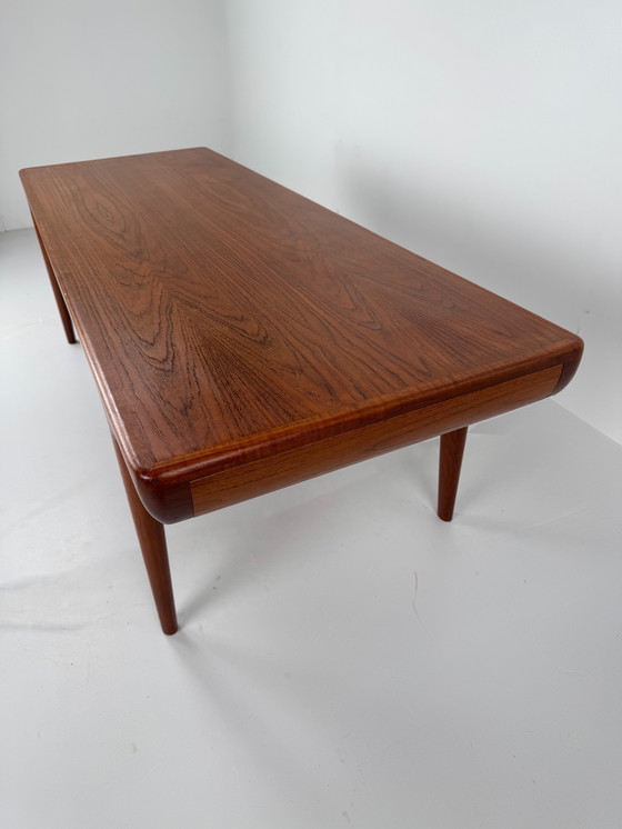 Image 1 of Johannes Andersen Couchtisch für CF Christensen – Dänisches Design mit versteckter Funktionalität