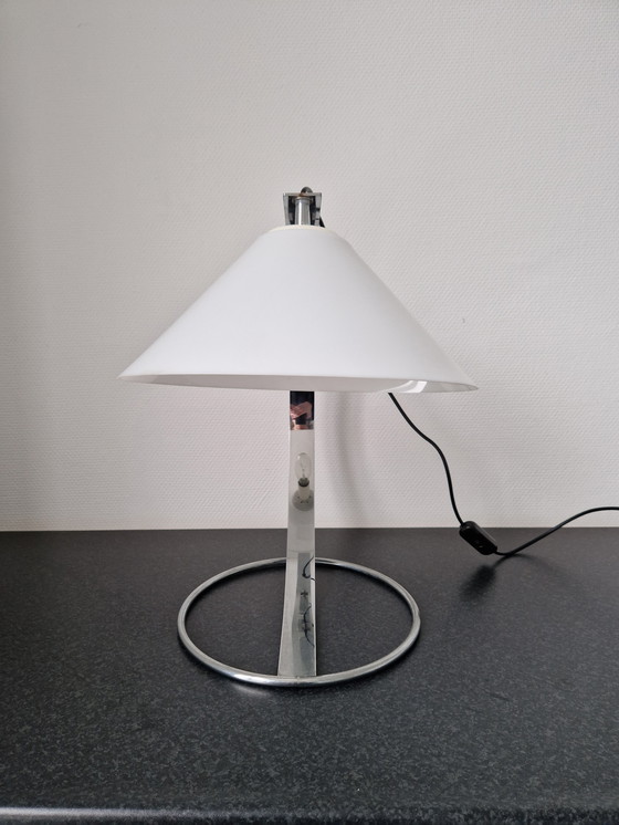 Image 1 of Vintage Raak table lamp design chrome tropic dresser lamp