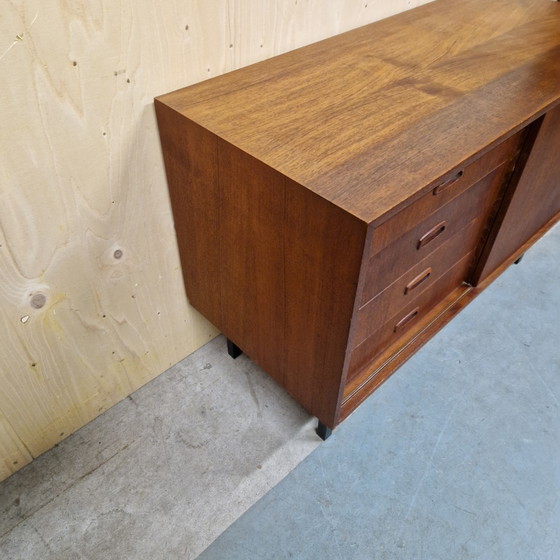 Image 1 of Vintage dressoir teakfineer teakhout audio meubel ladekast tv kast