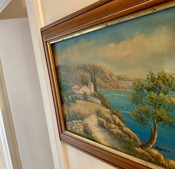 Mediterranean - View of the Esterel By Brandeo – Paintings & Drawings, Wood, Canvas (photo 3 of 15)
