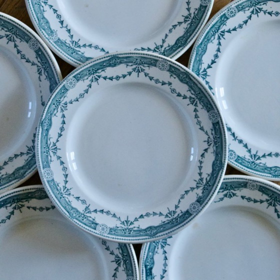 Image 1 of Piatti in pietra di ferro del XIX secolo firmati Moulin des Loups "Provence"