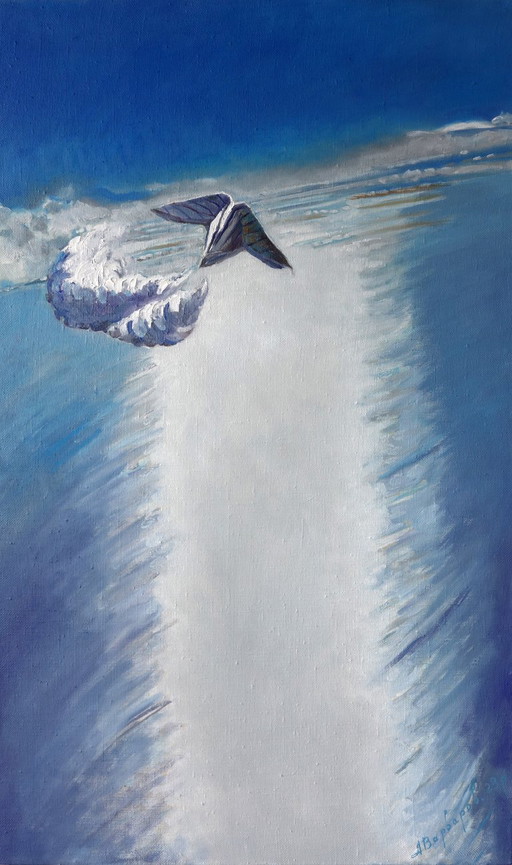Pintura al Óleo Original Arte Contemporáneo Simbolismo Air Force