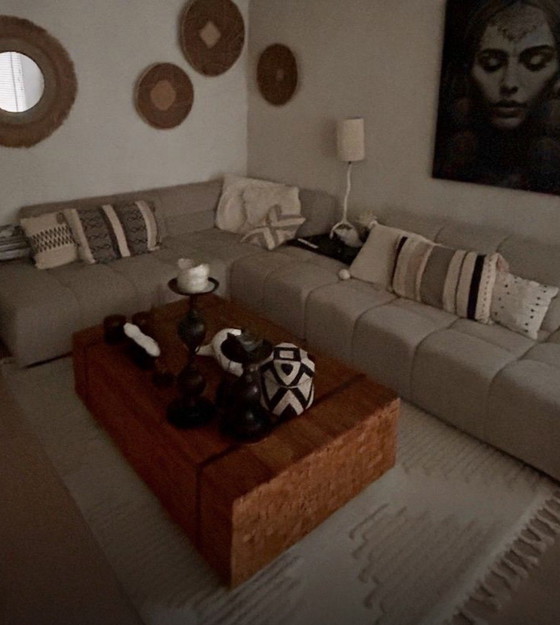 Image 1 of Robust industrial coffee table on wheels