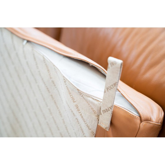 Image 1 of Vintage Frau sofa in cognac-colored leather, 1980-1990