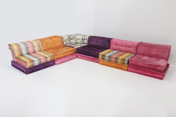 Image 1 of Roche Bobois Mah Jong Modular Sofa Missoni Stoff Hans Hopfer, Satz von 18