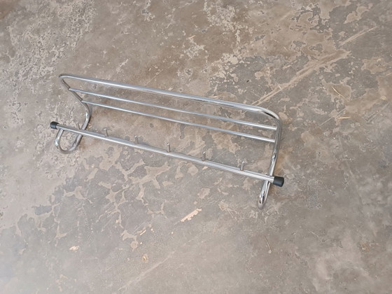 Vintage Bauhaus wall coat rack, Metal, Black (photo 5 of 15)