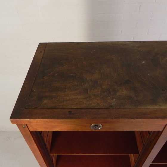 Image 1 of Cassonetto avvolgibile in rovere con 2 ante, altezza 180 cm, anni '50