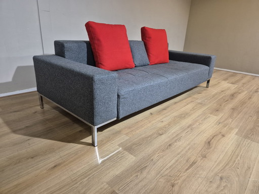 Zanotta Alfa 3 Seater - Gris - Tissu de laine - Très bon état - Design