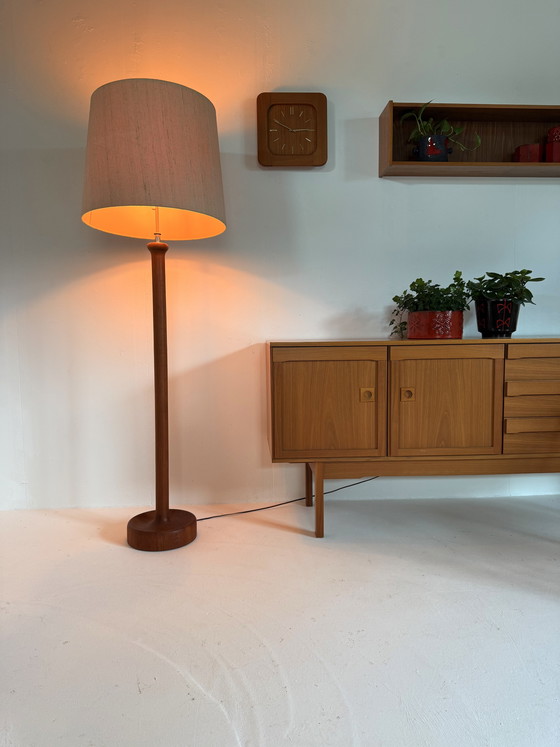 Image 1 of Vintage teak floor lamp, Domus ‘80