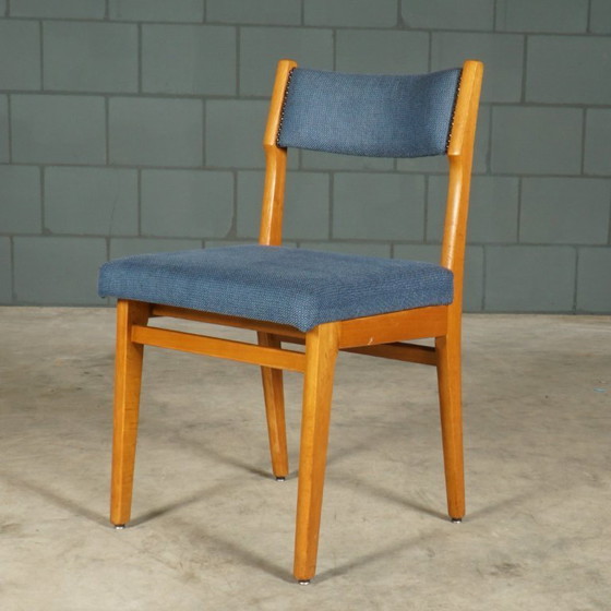 Image 1 of Set of 6 vintage dining chairs – blue