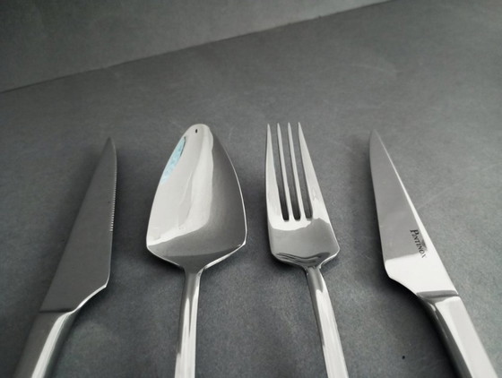 Image 1 of Rare ensemble de couverts design futuriste Giacomo Pinti, années 1990, Italie Pintinox