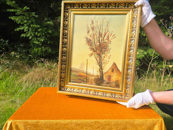 Original Vintage Landscape Oil Painting by H. Brix (1974) – Paintings & Drawings, Canvas (photo 2 of 10)