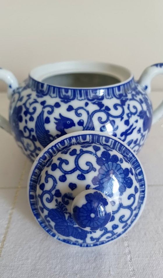 Vintage Japanese Sugar & Creamer Set • Phoenix Ware • Marked: Mizuno sei (ca. 1930-1960) • Perfect Condition! (photo 5 of 6)