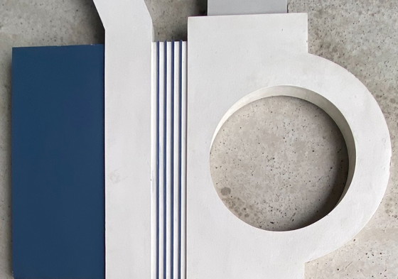 Image 1 of Scultura murale di François Decq, composizione astratta, 89