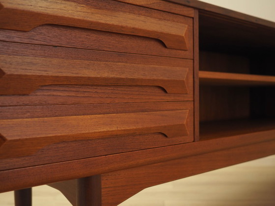 Credenza danese in teak con ripiani estraibili e cassetti, anni '70 – Credenze, Wood (photo 9 of 18)