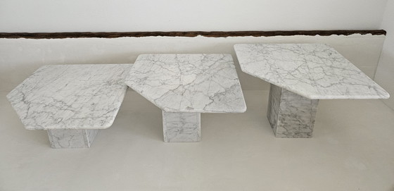 Image 1 of Italian 1970's marble salontafels  Mid-Century Vintage 