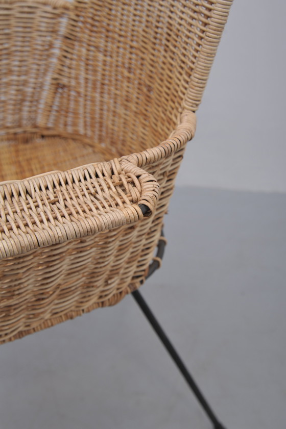 Image 1 of Sillones de ratán con mesa (años 50)