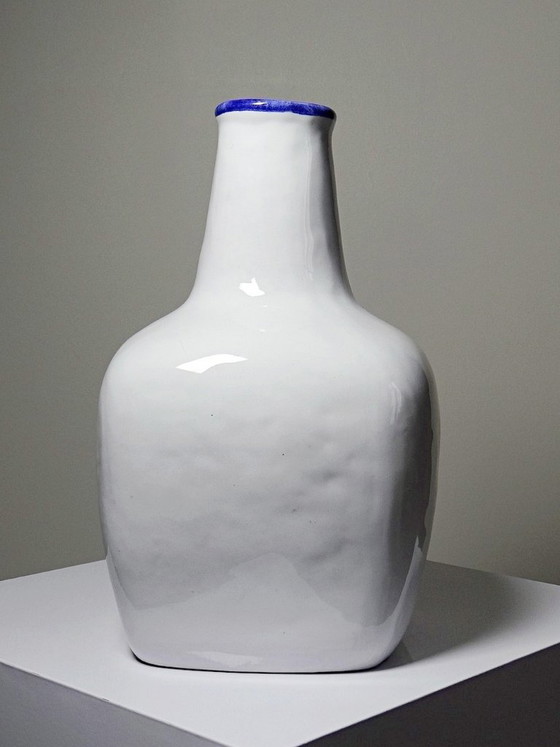 Image 1 of Large vintage Italian demijohn vase from the 1960s-80s in the style of Innocenti