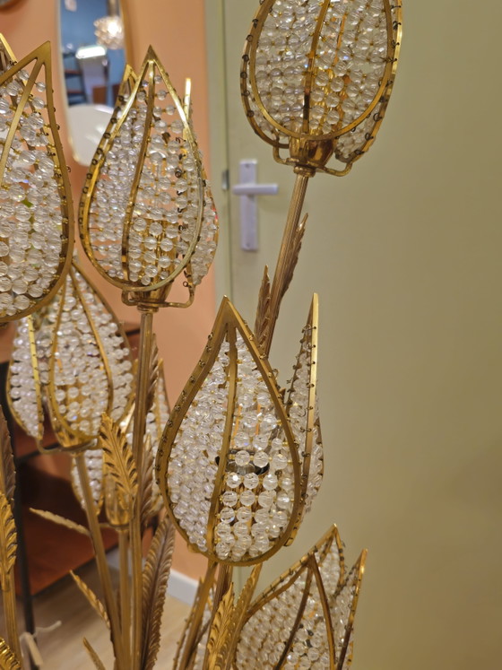 Vintage PALWA Tulip Floor Lamp Table Lamp Brass – Floor lights, Metal (photo 13 of 15)