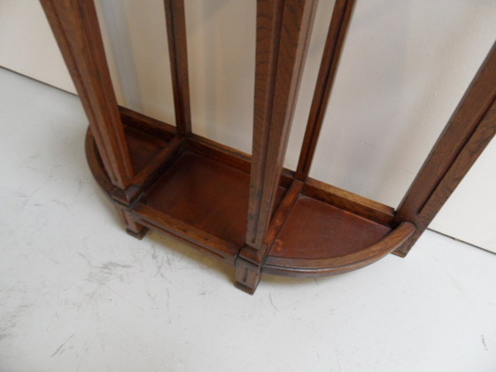 Image 1 of Antique standing coat rack with mirror