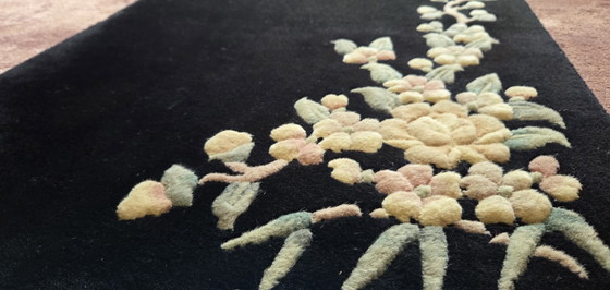 Handgeknoopt Art Deco Stijl Vintage Kleed – Vloerkleden en tapijten, Cotton, Wool (photo 5 of 8)