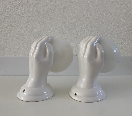 Image 1 of Set of ceramic wall lights