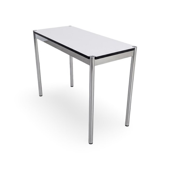 Image 1 of USM Haller side table, white vintage design, dining table, kitchen table