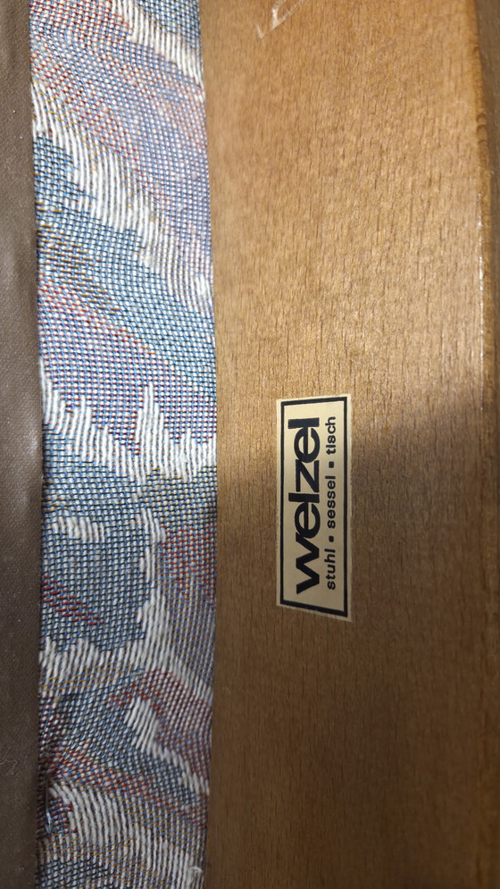 Image 1 of Set of 4 Vintage Welzel Chairs, Scandinavian Style, 1970s