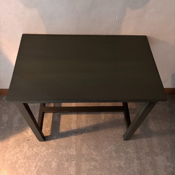 Image 1 of Green side table