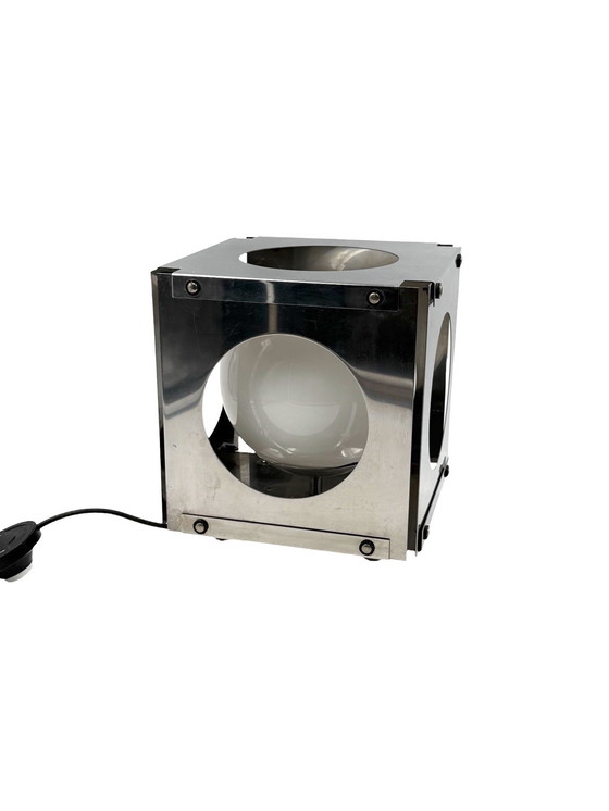 Image 1 of Space Age Cubic Table Lamp, Italy 1970s