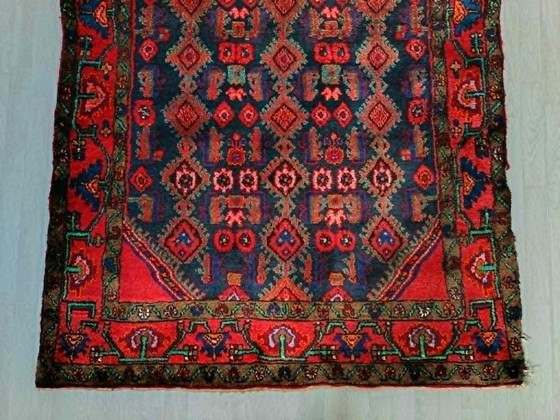 Image 1 of Alfombra persa Hamadán anudada a mano