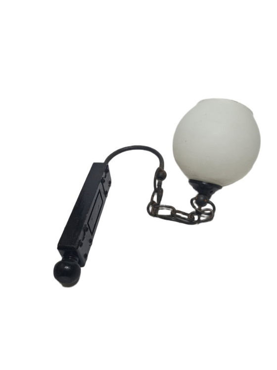 Communist Wall Lamp by Polam, Poland, 1980s – Wall lights, Glass, Metal (photo 6 of 7)