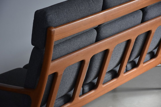 Image 1 of Divano con schienale alto Mid Century Design Teak anni '60 Kvadrat